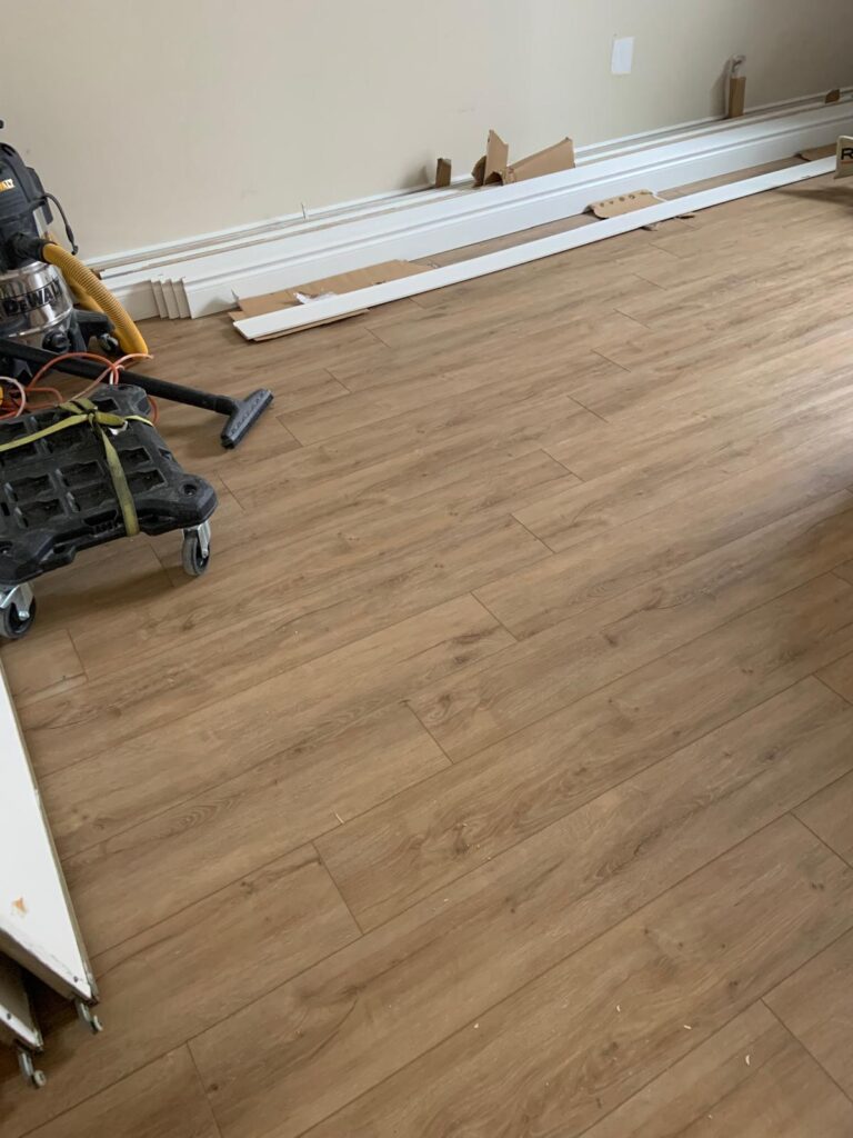 flooring project after